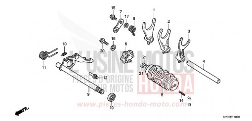 GEAR SHIFT DRUM CBR125RW6 de 2006